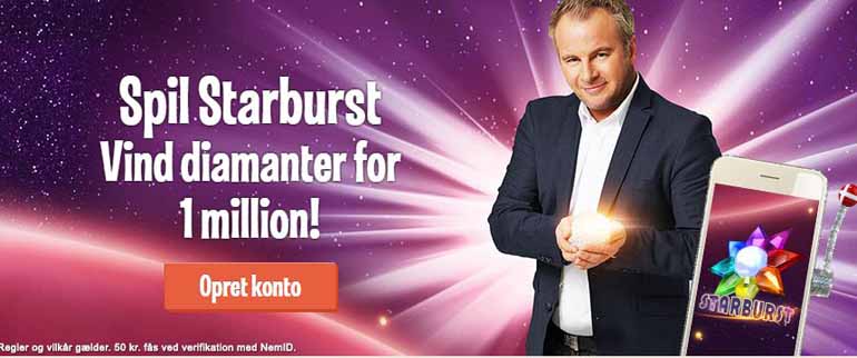 Diamanter og Starburst spilleautomaten