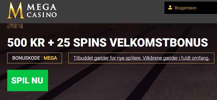 Mega Casino - 15 FREE Spins