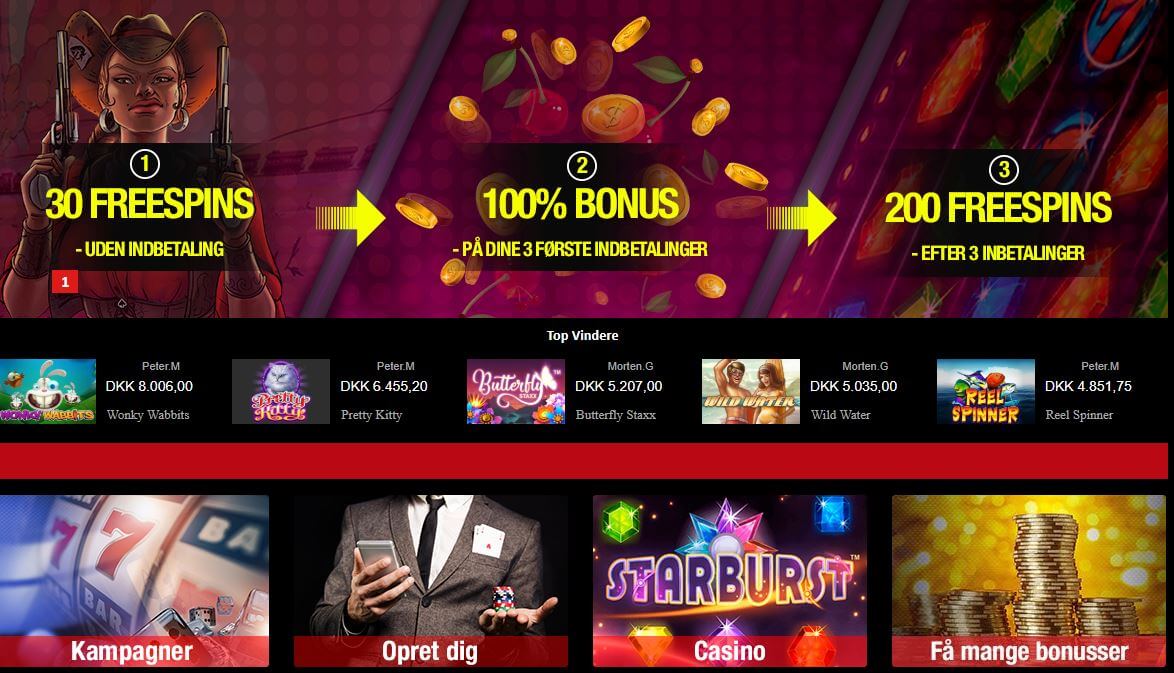 30 gratis spins på Wild Wild West