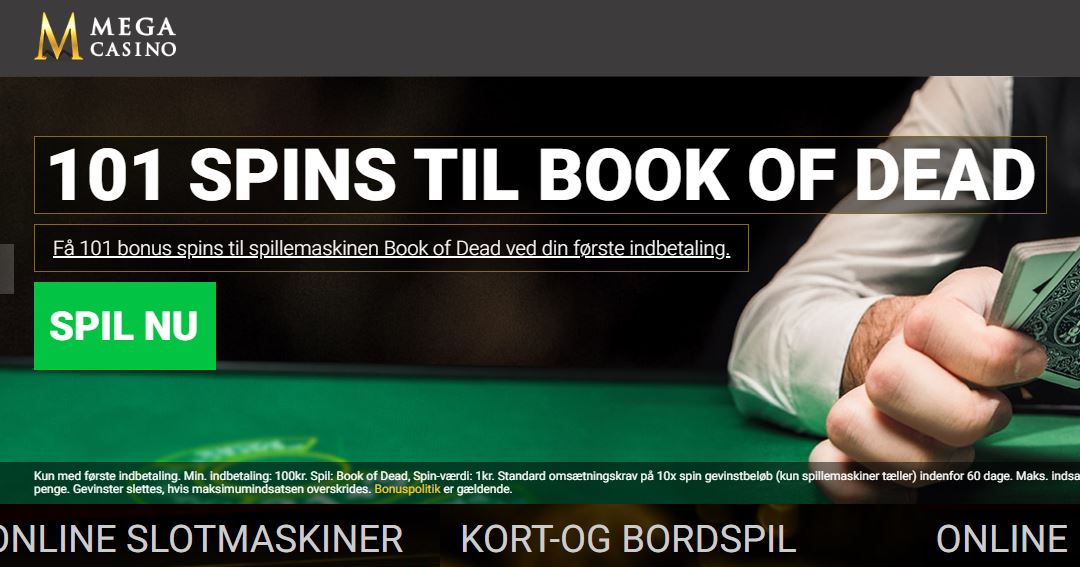MEGA Casino - 10 gratis spins