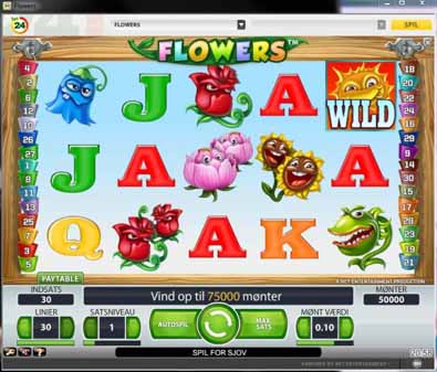 Flowers - helt ny spilleautomat fra Betsafe