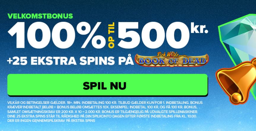 NextCasino - 25 spins på Book of Dead anmeldelse