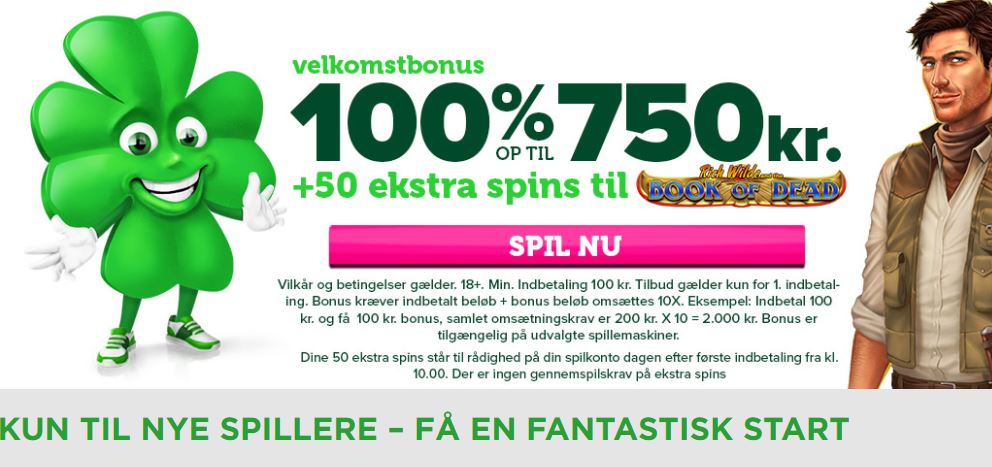 CasinoLuck - 50 spins på Book of Dead anmeldelse