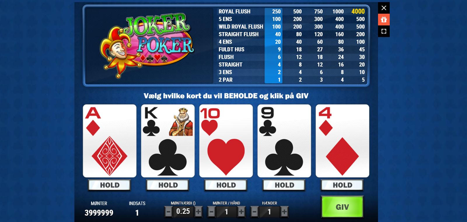 Video Poker Regler