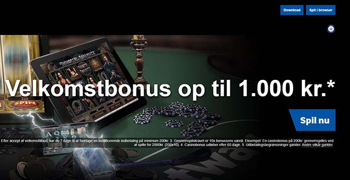 Betway med Flash og 1.000 kroner i bonus