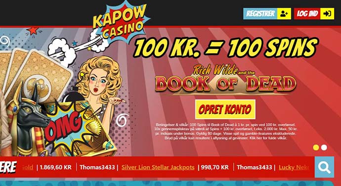 Kapow Casino anmeldelse