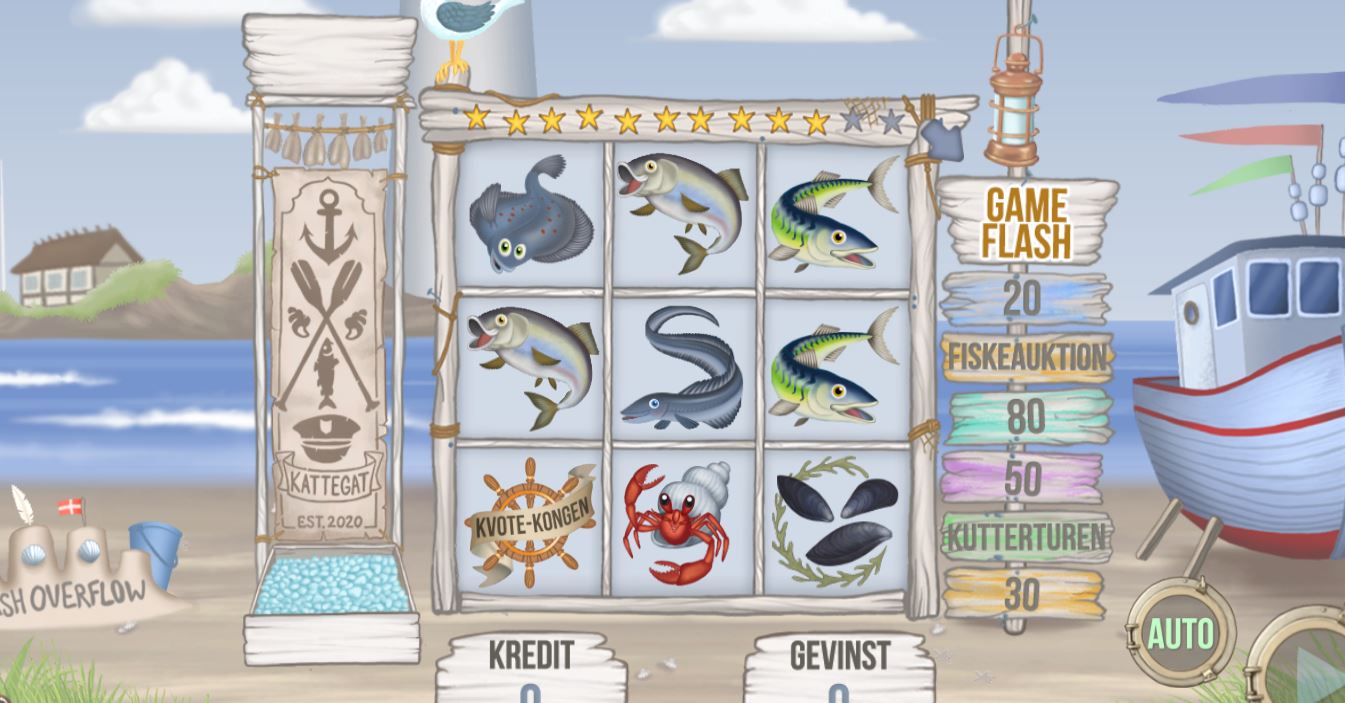 Ny spilleautomat: Prøv Kattegat med gratis penge fra casinoet