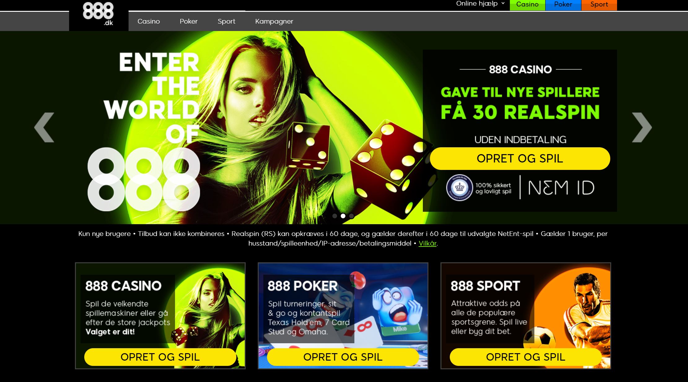888casino - 30 realspin anmeldelse