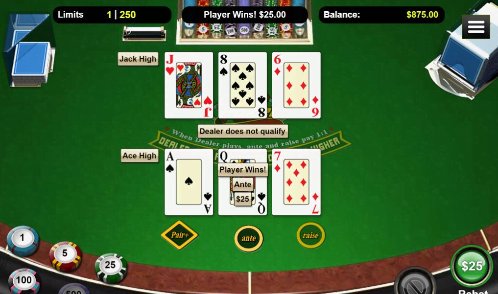 Three Card Poker 