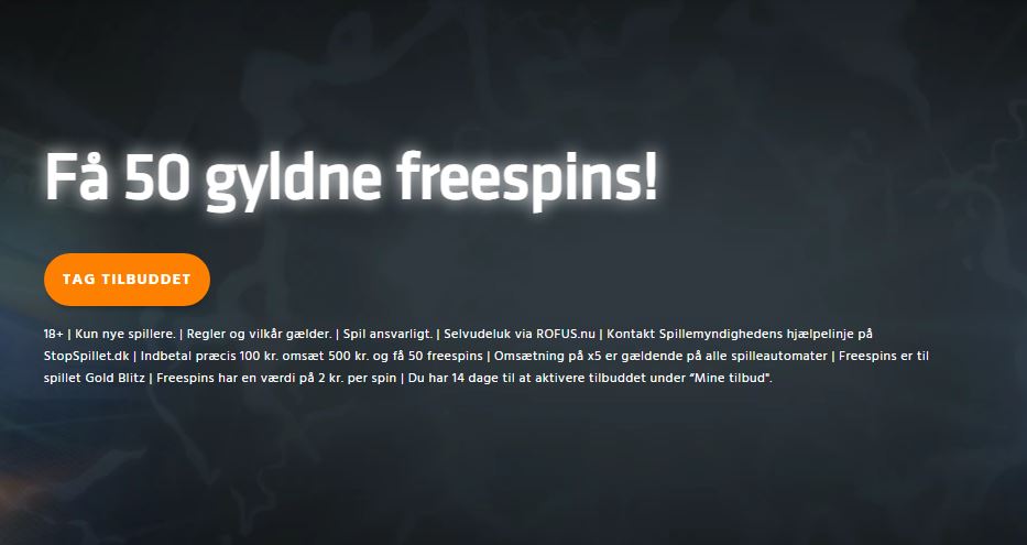 50 CASH Free spins