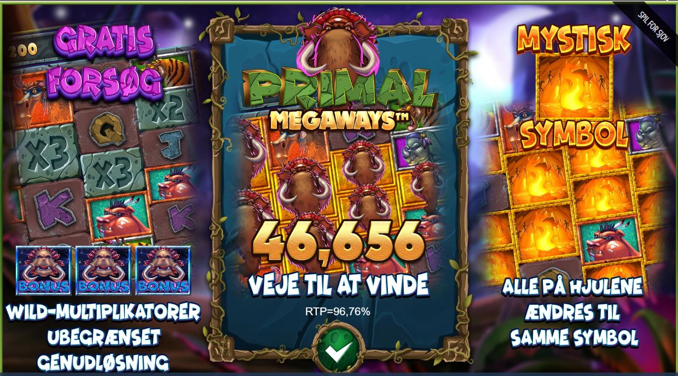 Primal Megaways med nem bonus