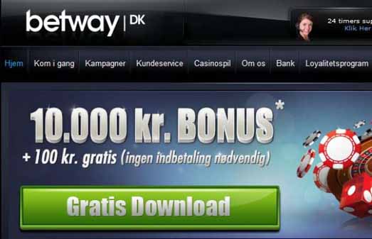 Betway med Flash og 10.000,- i bonus