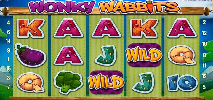 Wonky Wabbits fra Betsafe