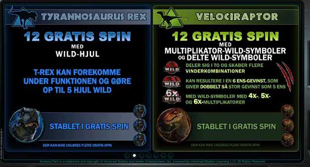 Jurassic Park spilleautomat i særklasse