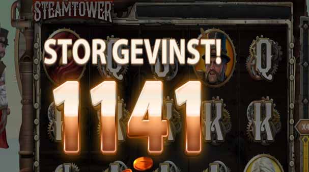 SteamTower med 10 unikke FREE Spins