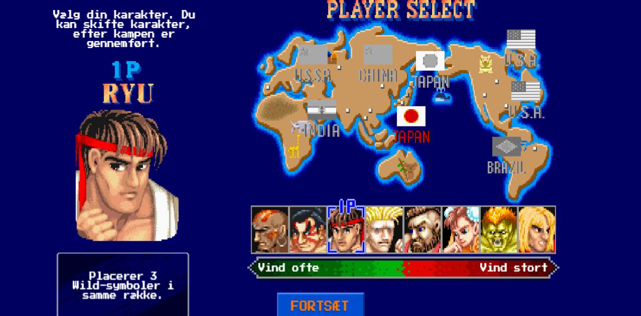 Endelig: Street Fighter II på LeoVegas