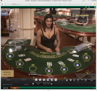 Live Blackjack casinospil på bet365